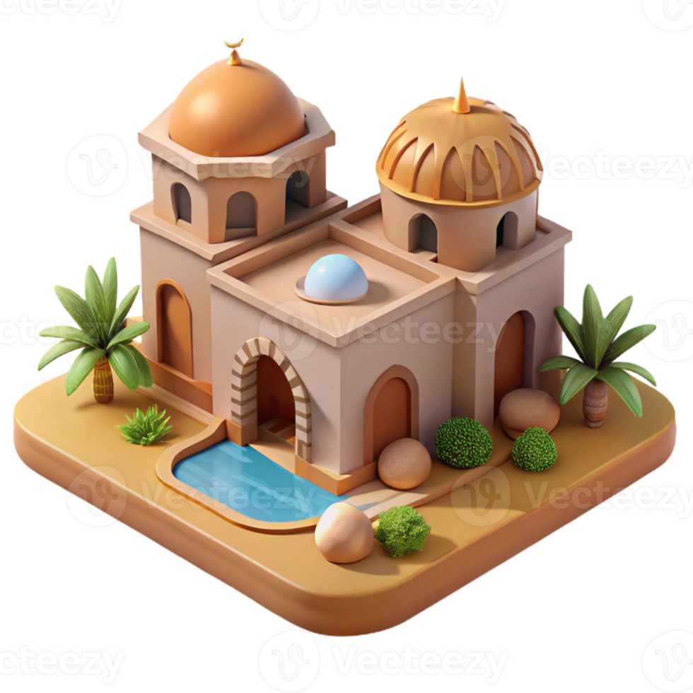 extraordinary rustic elegant classic A Desert Oasis with a Traditional Mud professional high resolution png
