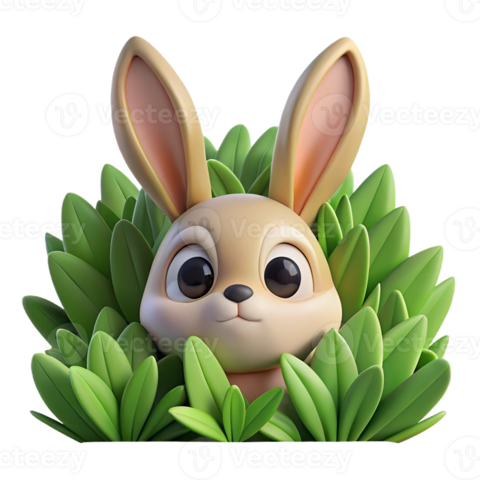 extraordinary creative extraordinary traditional A Curious Rabbit Peeking out from Behind detailed original png