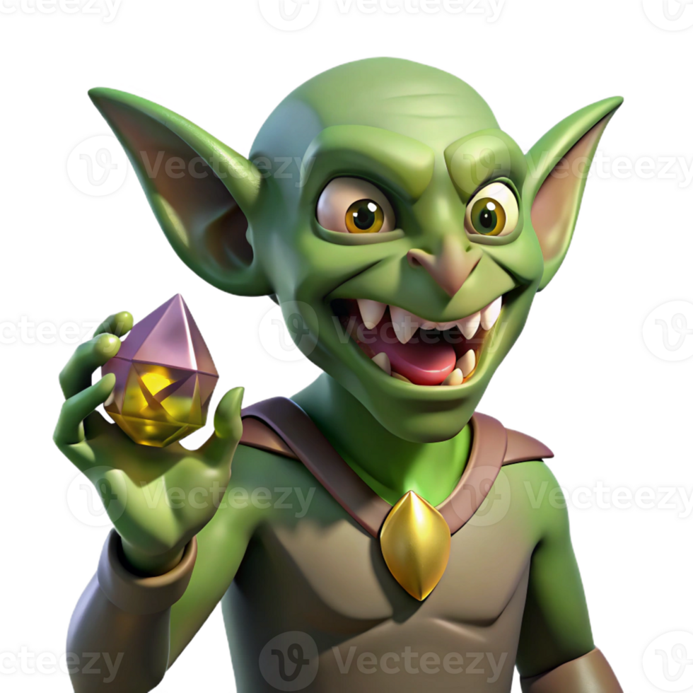impressive vintage stunning contemporary A Cunning Goblin with Sharp Teeth and high resolution high resolution png