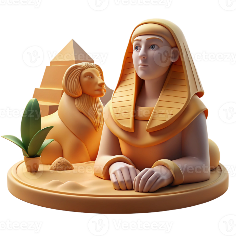 dramatic modern vibrant classic A Mysterious Sphinx with the Body of a detailed original png
