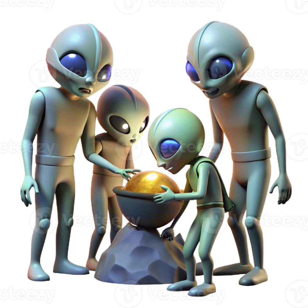 dramatic minimalist elegant rustic A Group of Alien Explorers Each with exclusive original png