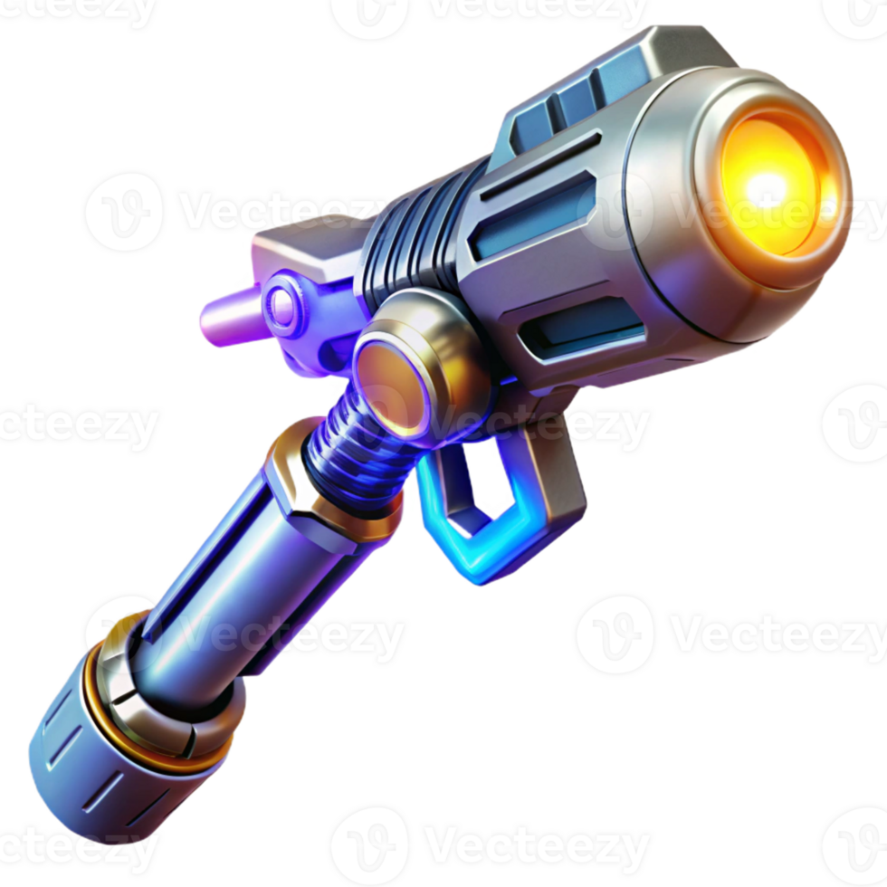 impressive vintage vibrant minimalist A Futuristic Weapon Glowing with Potent genuine exclusive png