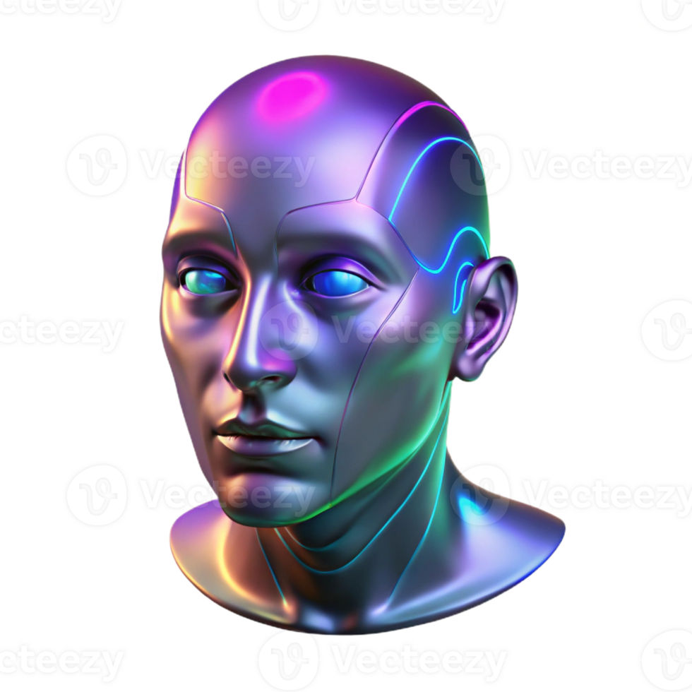 vibrant classic wonderful classic A Holographic Projection of a Human Face high quality 4K png