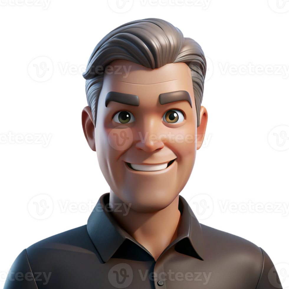 extraordinary artistic stunning modern Portrait of a Middle Aged Man with a professional high resolution png