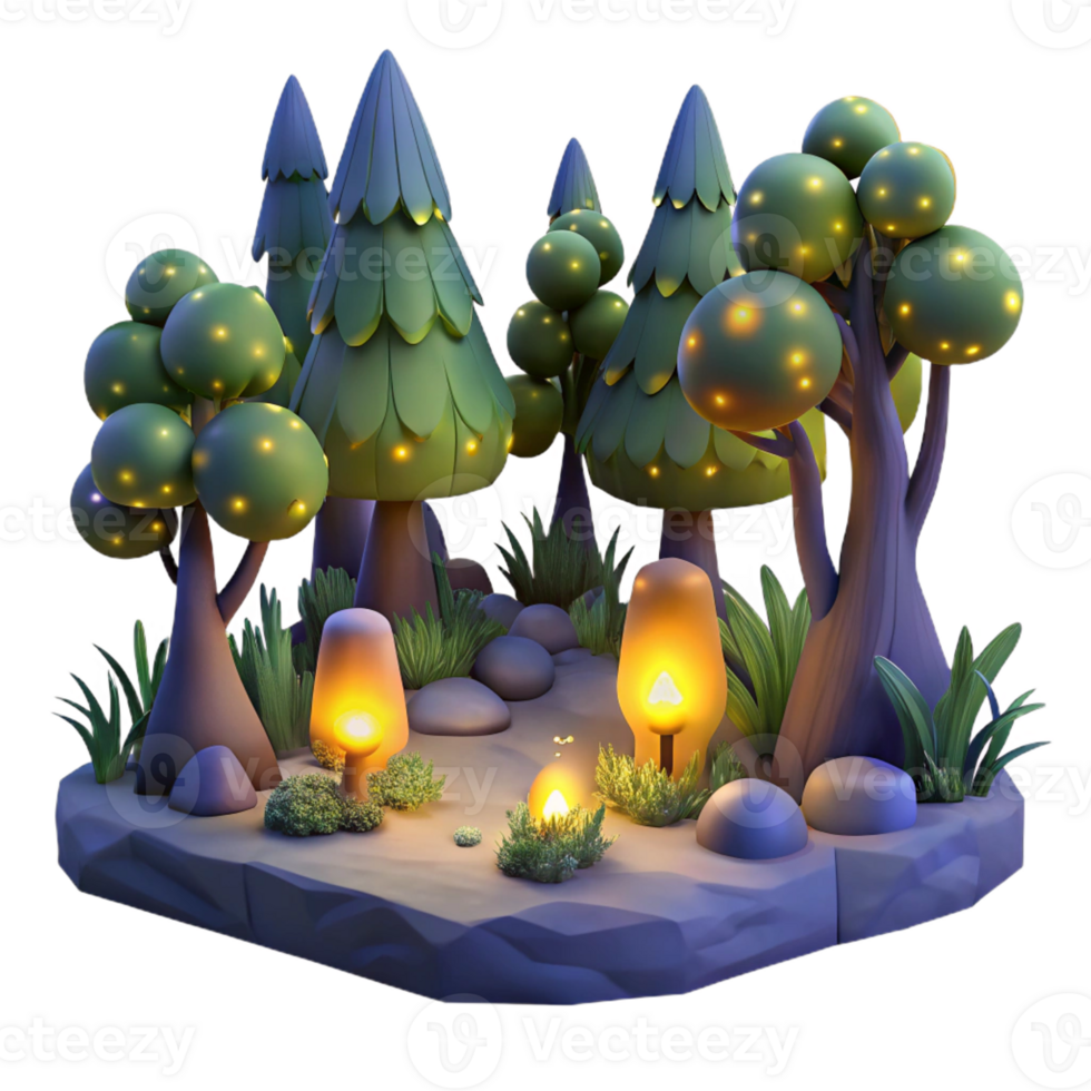 serene rustic impressive traditional A Group of Fireflies Illuminating a Dark detailed detailed png