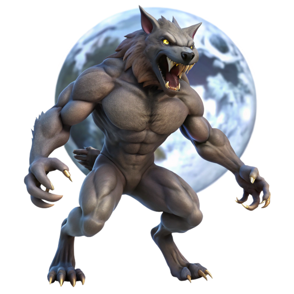 impressive contemporary impressive traditional Werewolf Transformation Full 4K high resolution png