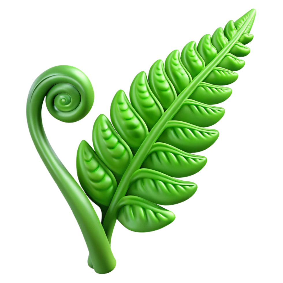 elegant vintage extraordinary classic Unfurling Fern Frond Delicate high resolution genuine png