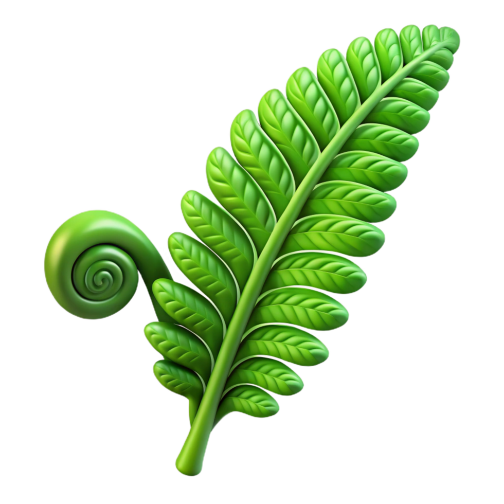 magnificent vintage wonderful artistic Unfurling Fern Frond Delicate New exclusive genuine png