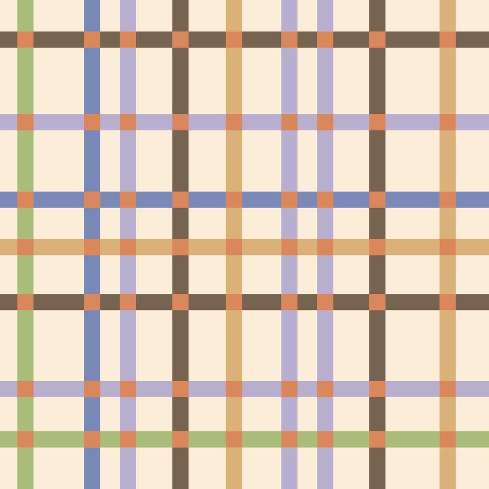 Classic Checkered Pattern in Soft Blue and Beige vector