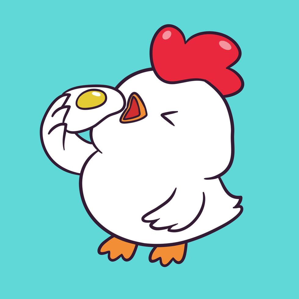 Chicken egg icon vector