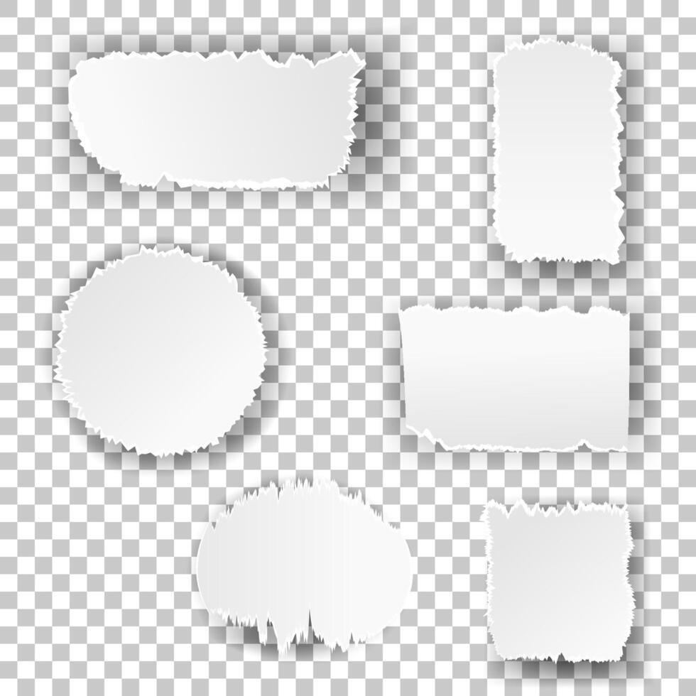 Torn paper pieces with copy space 2 vector