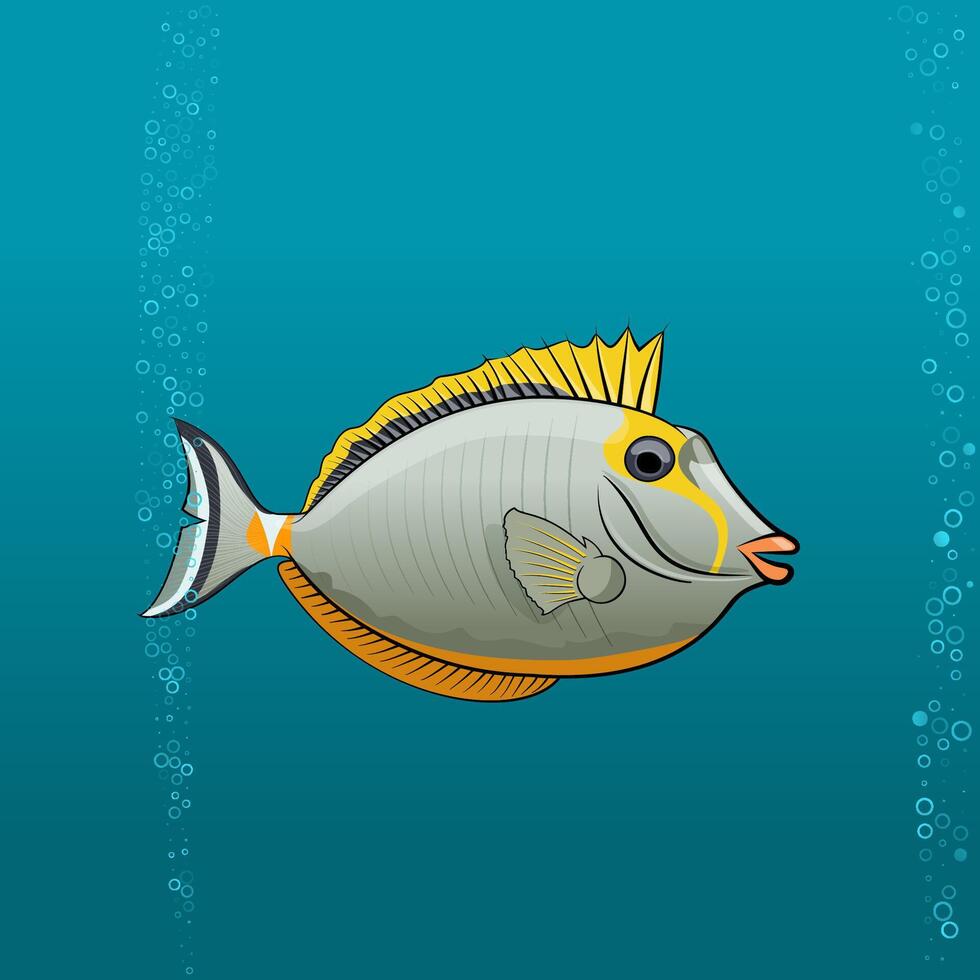 Tropical Fish foxface rabbit pic vector