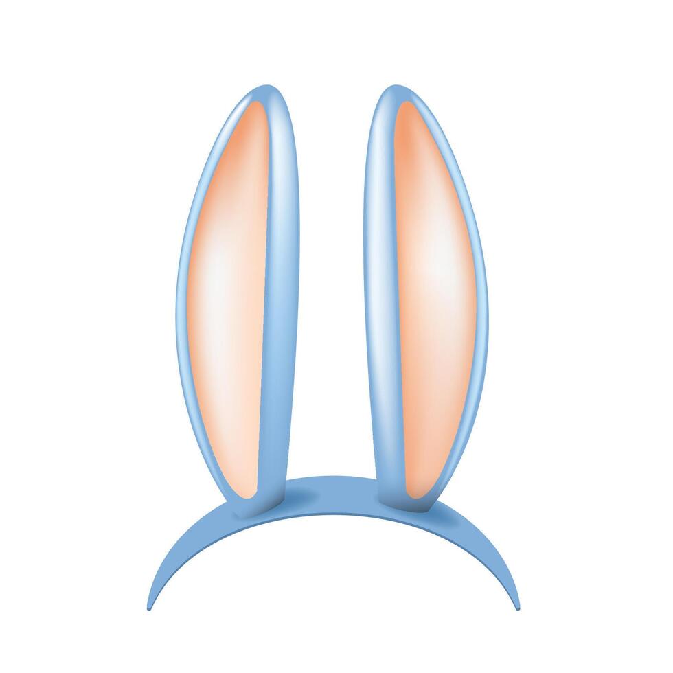 icon of mask with rabbit shape ears vector