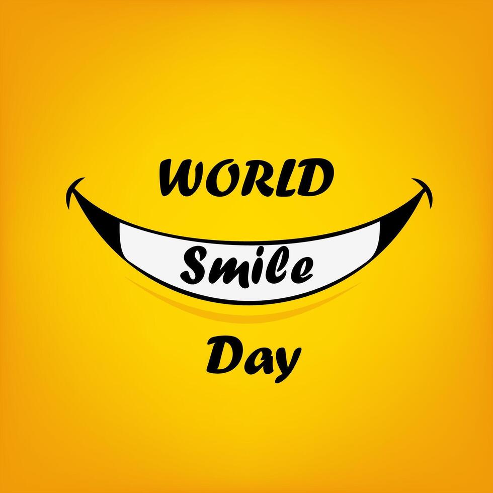 Smile world day vect ill 2 vector