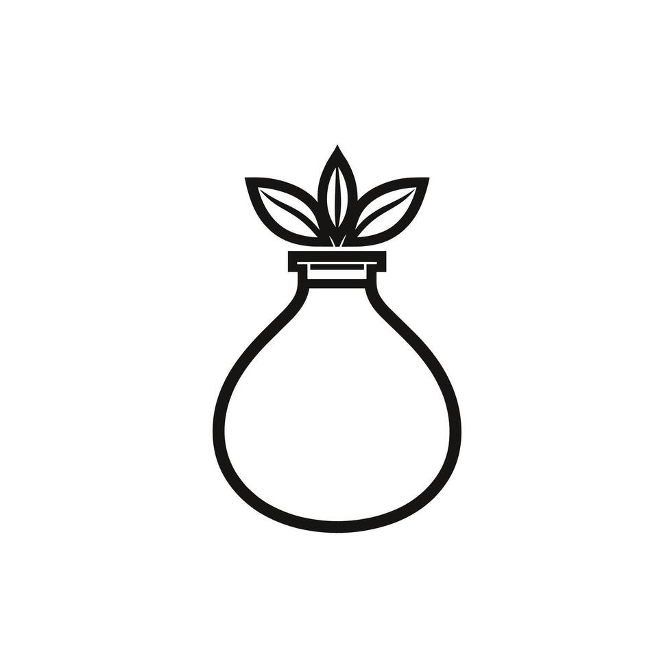 Elegant Perfume Bottle logog Icon Set in HD Quality vector