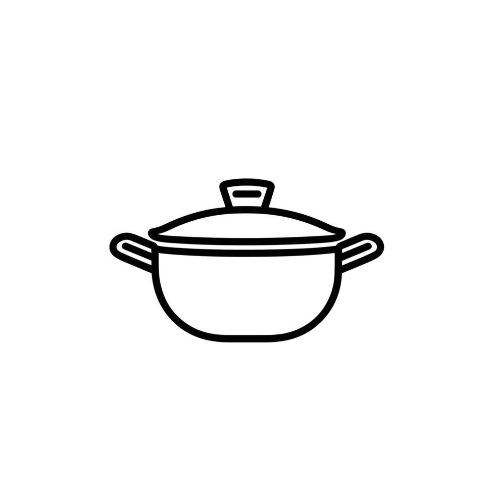 Flat Saucepan logogo Li Graphic Template in HD Quality vector