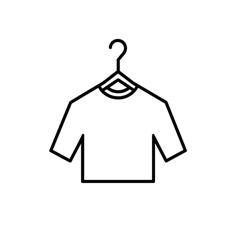 Elegant Shirt Hangar Lin Design Element in HD Quality vector