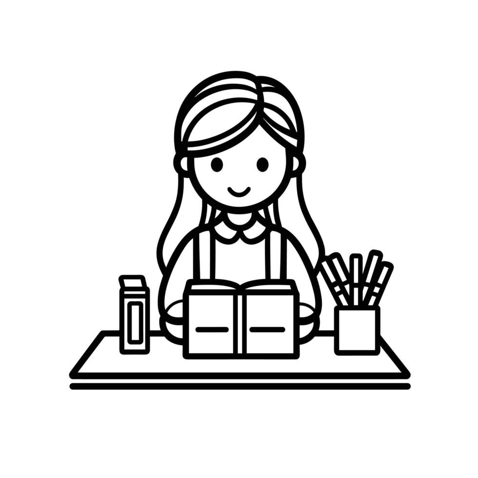 Hand-Drawn Teacher Icon Desig Icon Set for Branding vector