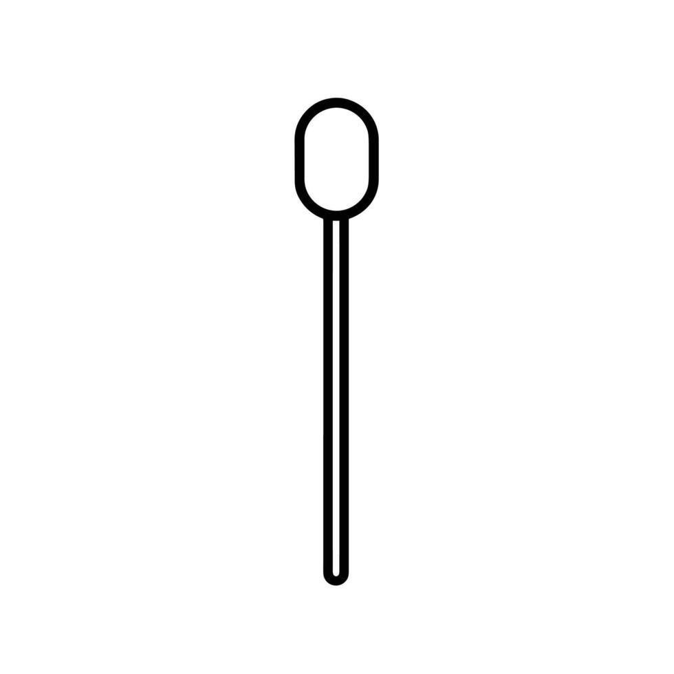 Realistic Tongue Depressor Graphic Template on White Background vector