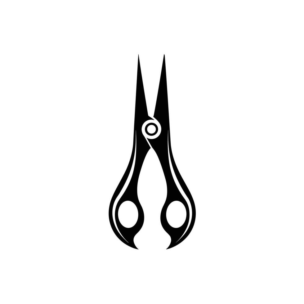 Hand-Drawn Tongs logogo Line Isolated Clipart in HD Quality vector