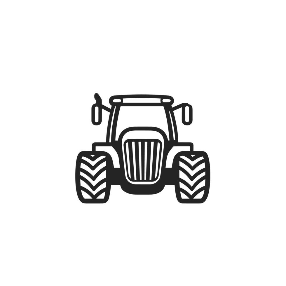 Realistic Tractor Head logog Illustration in HD Quality vector