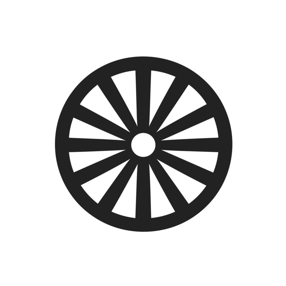 Realistic Wheel logogo Line Design Element with Clean Style vector