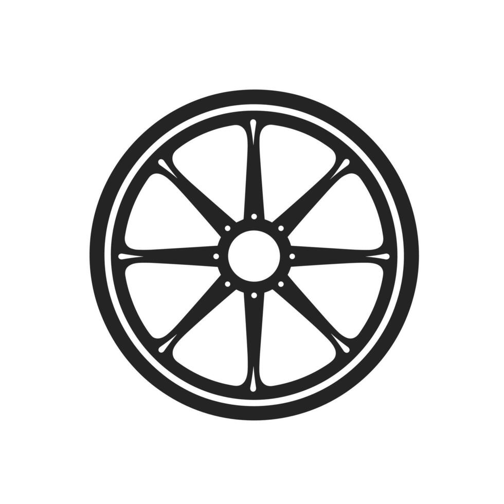 Abstract Wheel logogo Line Isolated Clipart in HD Quality vector