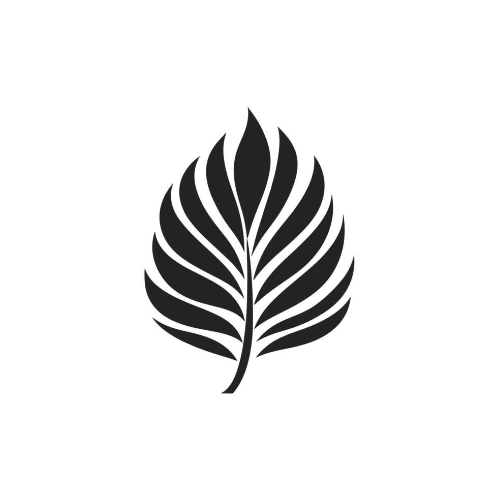 Elegant Palm Leaf logogo Isolated Clipart in HD Quality vector