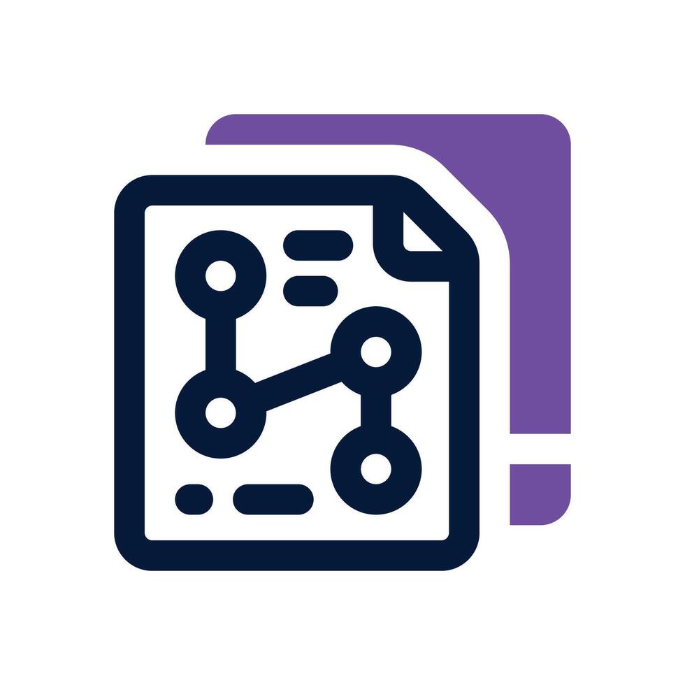 infographic dual tone icon. Sleek and modern icon for websites and mobile apps. vector