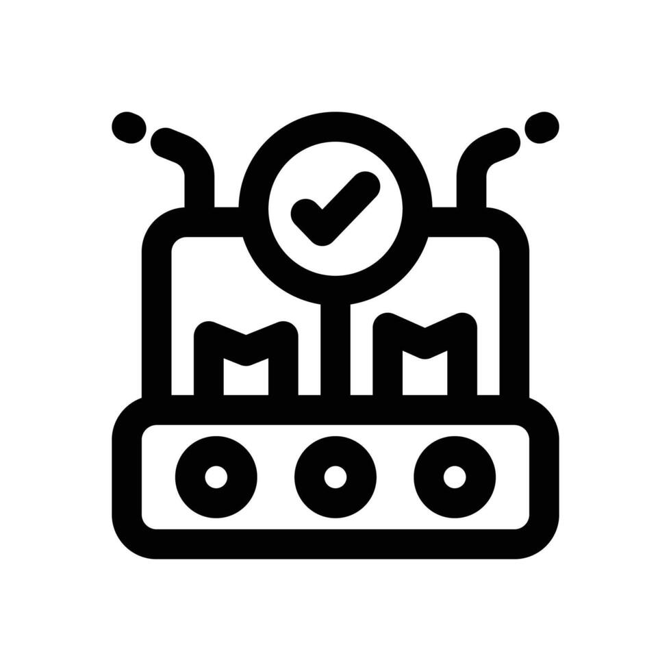 approve line icon. Clean and minimalist icon for websites and mobile apps. vector
