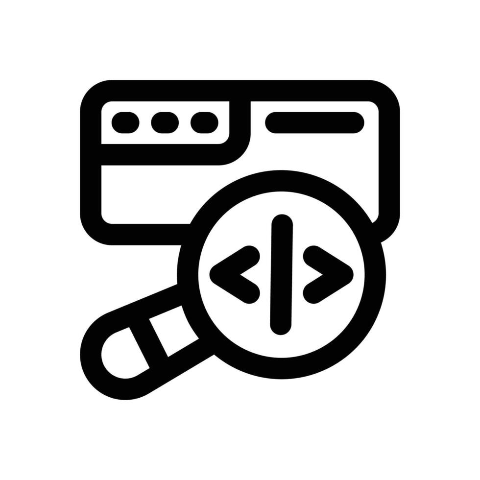 code review line icon. Clean and minimalist icon for websites and mobile apps. vector