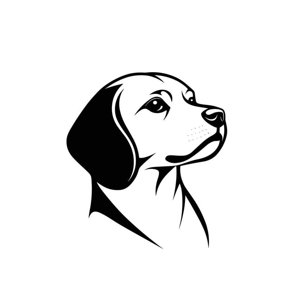 Realistic Of Beagle Isolated Clipart with Clean Style vector