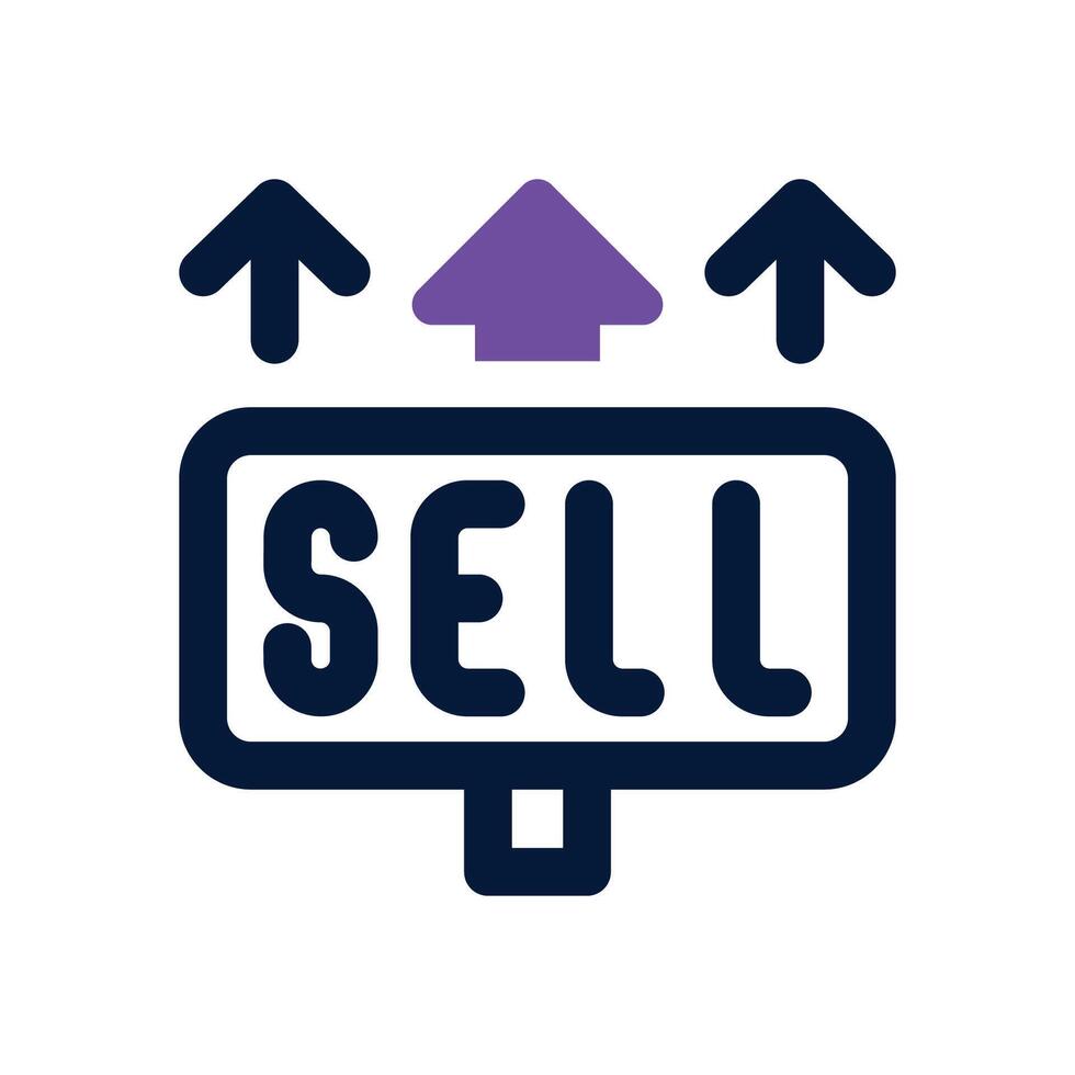 buy dual tone icon. Sleek and modern icon for websites and mobile apps. vector