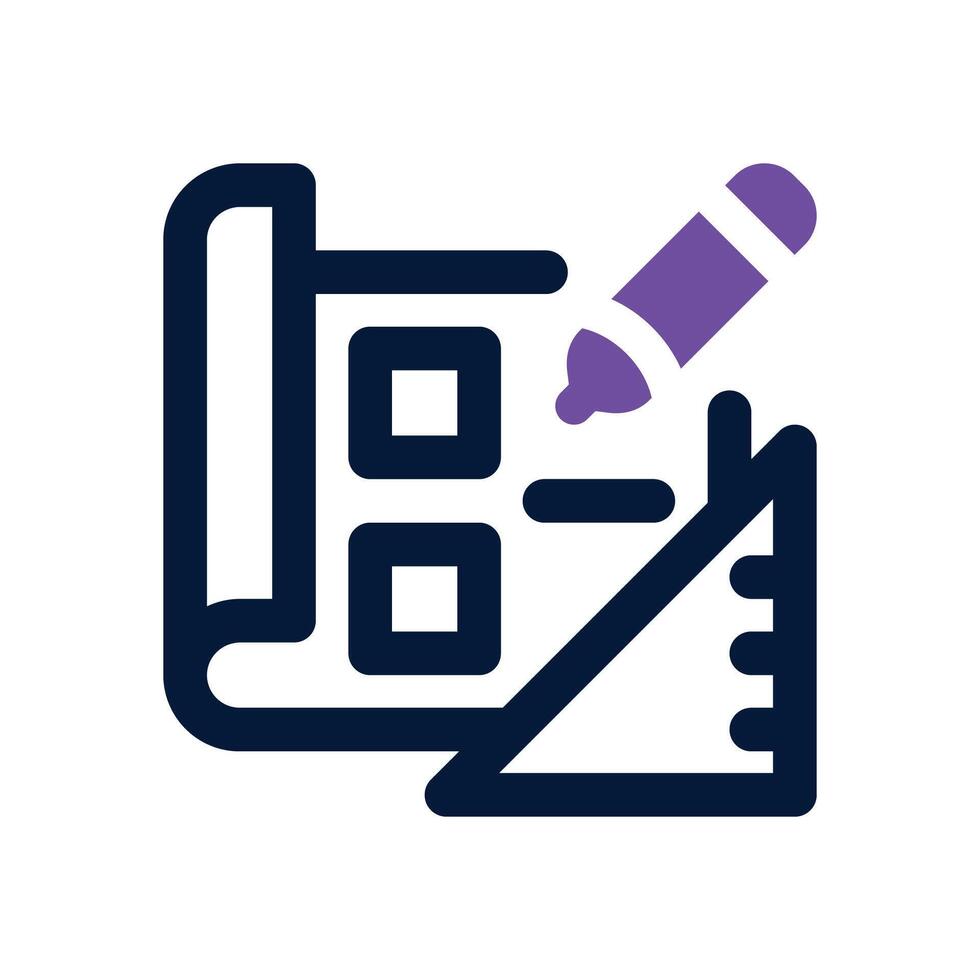 sketch dual tone icon. Sleek and modern icon for websites and mobile apps. vector