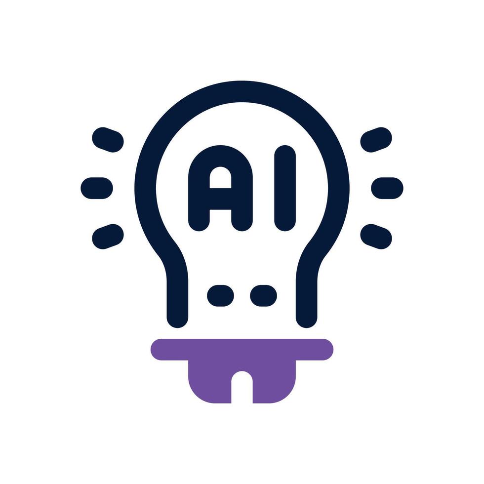 automotion idea dual tone icon. Sleek and modern icon for websites and mobile apps. vector