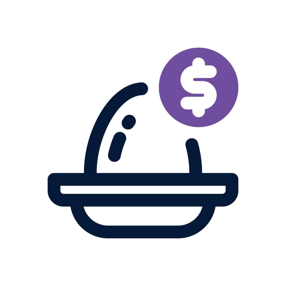 nest dual tone icon. Sleek and modern icon for websites and mobile apps. vector