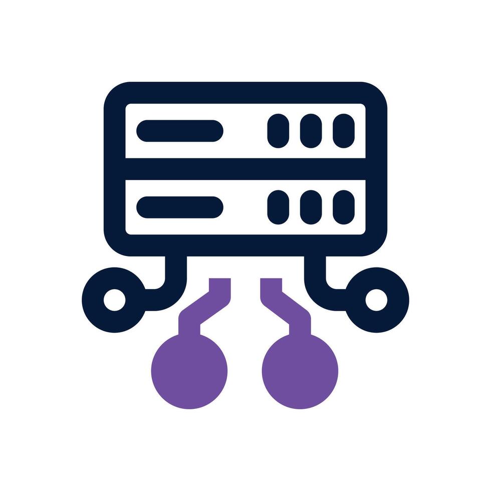 data structure dual tone icon. Sleek and modern icon for websites and mobile apps. vector