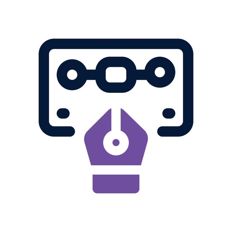 ux design dual tone icon. Sleek and modern icon for websites and mobile apps. vector