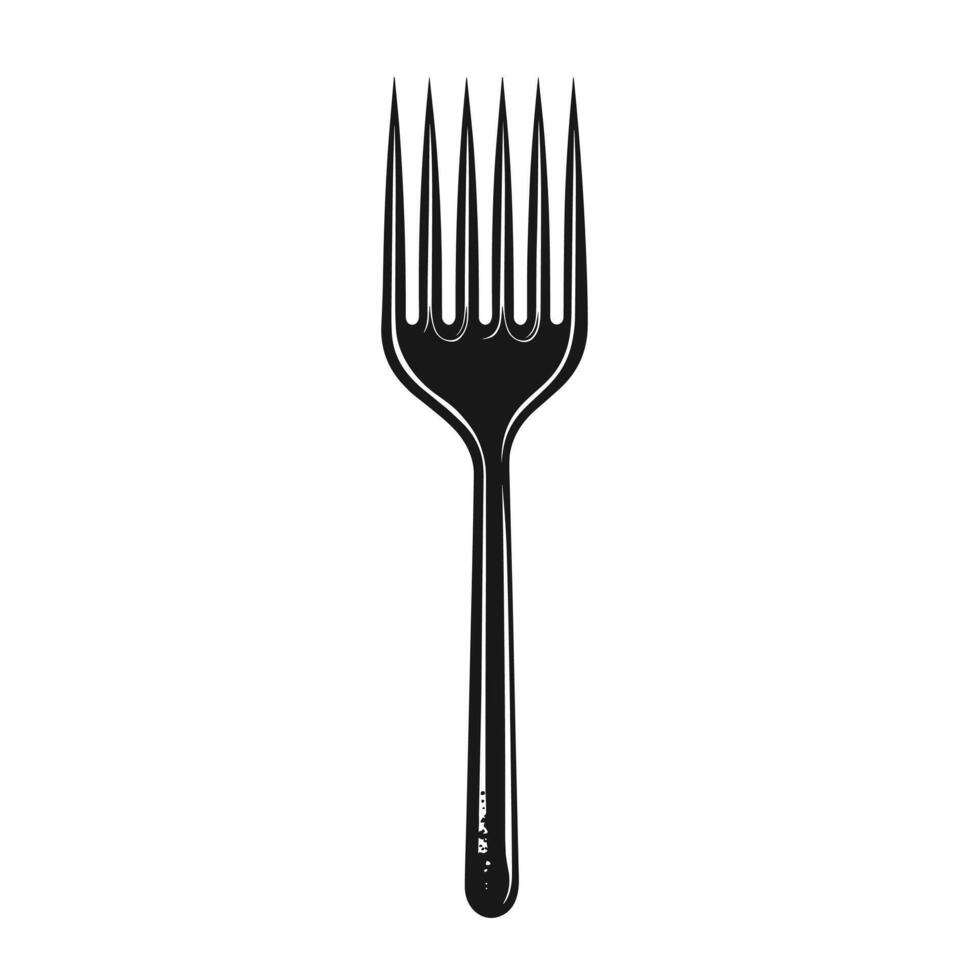 Creative Of Broadfork Design Element on White Background vector