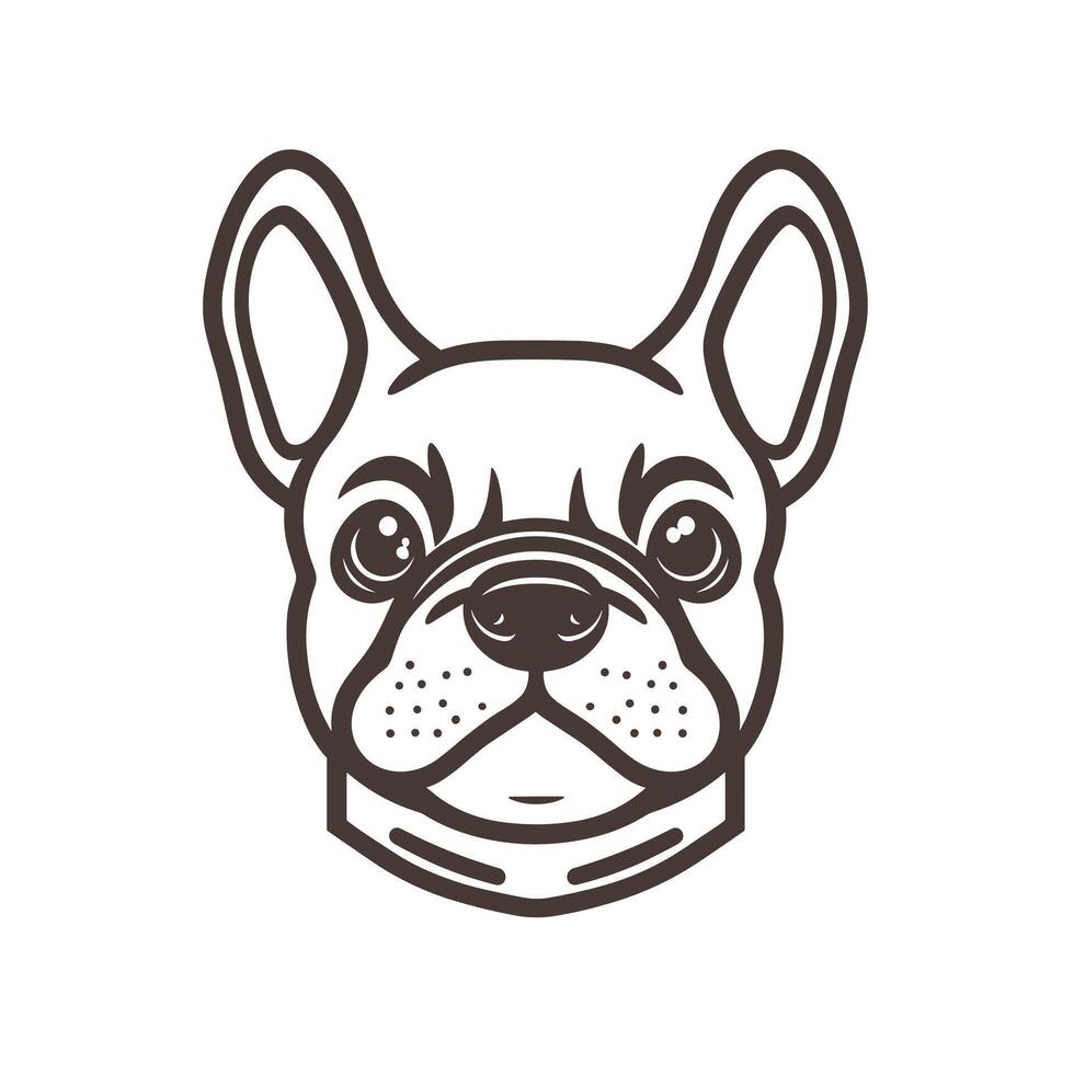 Creative Of Bulldog Icon Set for Branding vector