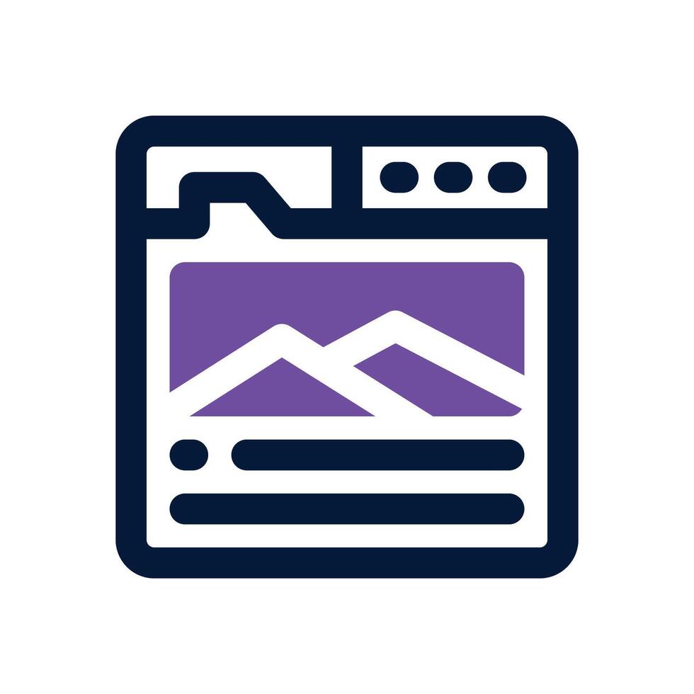 article dual tone icon. Sleek and modern icon for websites and mobile apps. vector