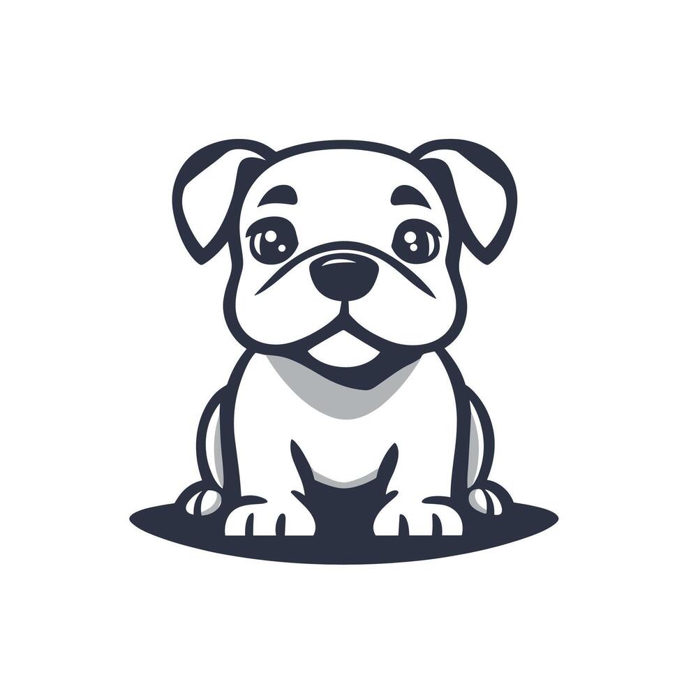Elegant Of Bulldog Design Element in HD Quality vector