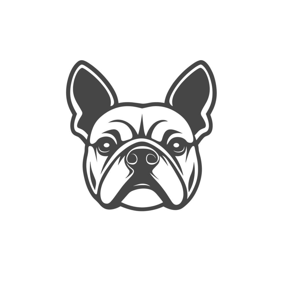Creative Of Bulldog Illustration on White Background vector