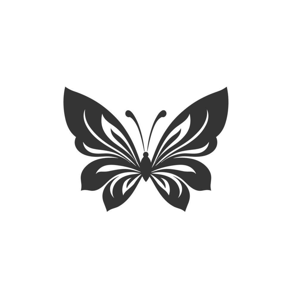 Abstract Of Butterfly Illustration with Clean Style vector