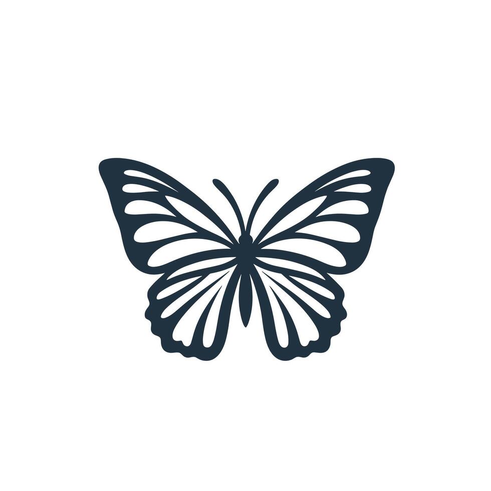 Abstract Of Butterfly Design Element for Branding vector