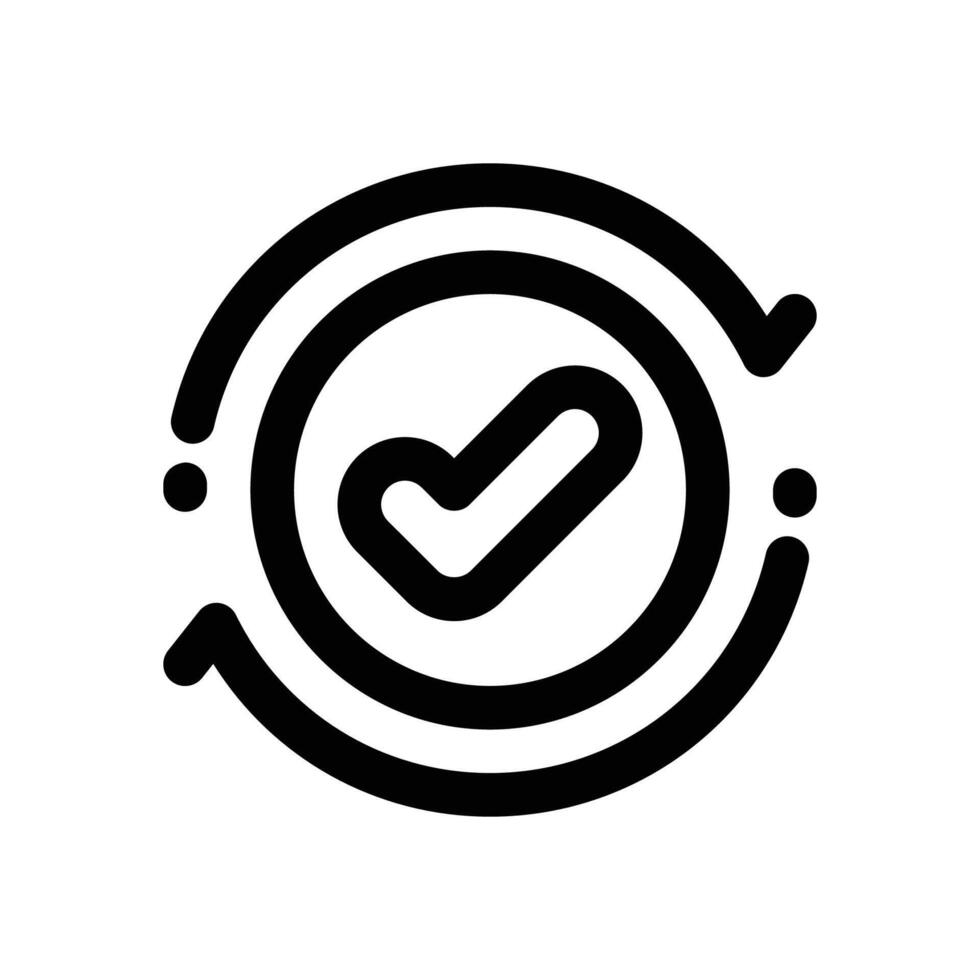 success update line icon. Clean and minimalist icon for websites and mobile apps. vector