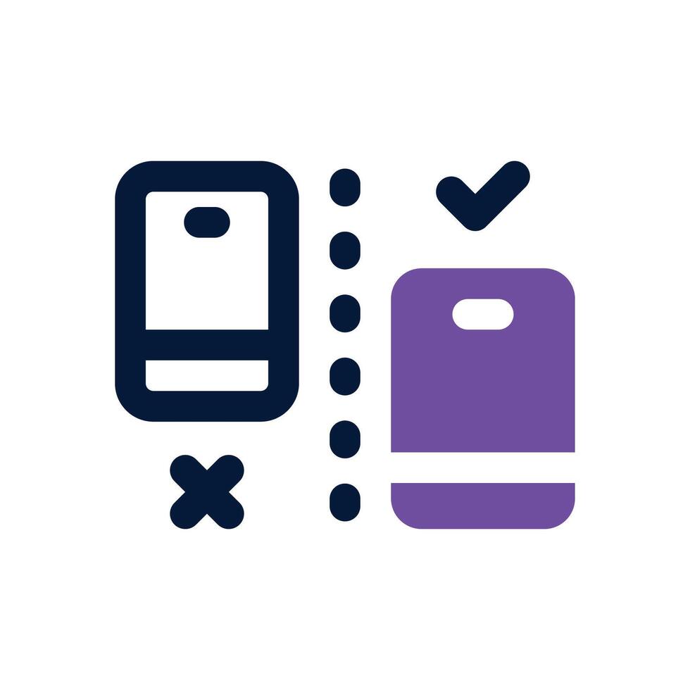 testing dual tone icon. Sleek and modern icon for websites, mobile apps, marketing materials, and corporate design. Fully scalable and ready to use. vector