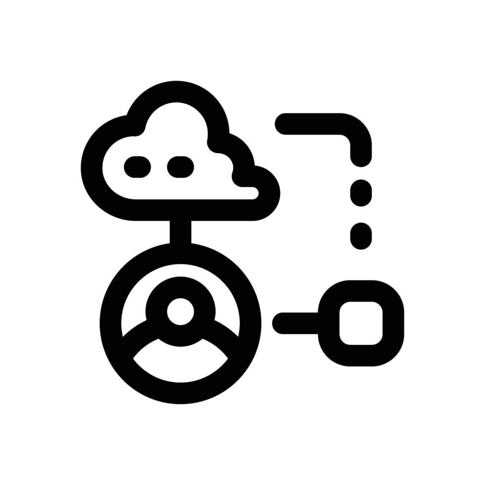 algortm line icon. Clean and minimalist icon for websites and mobile apps. vector