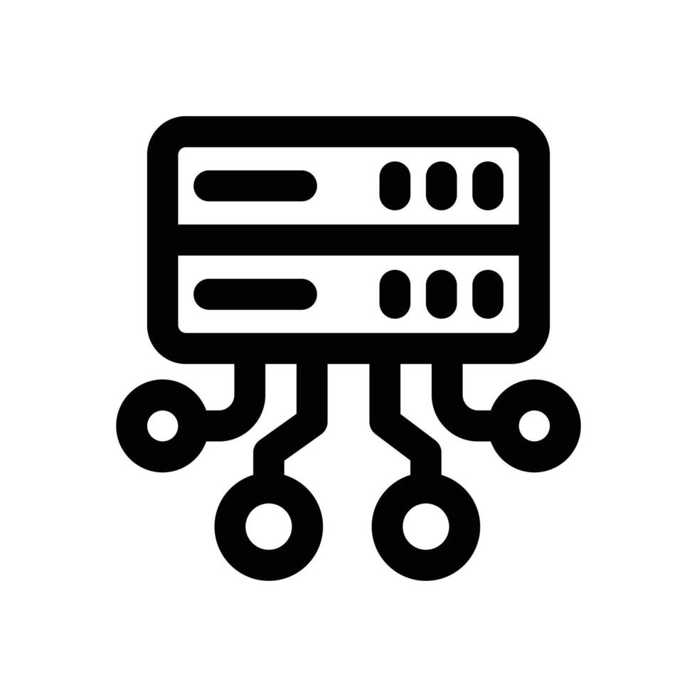 data structure line icon. Clean and minimalist icon for websites and mobile apps. vector