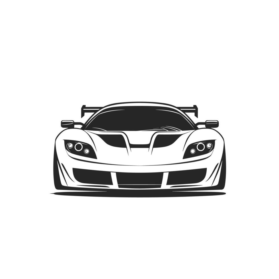 Elegant Of Car Design Element on White Background vector